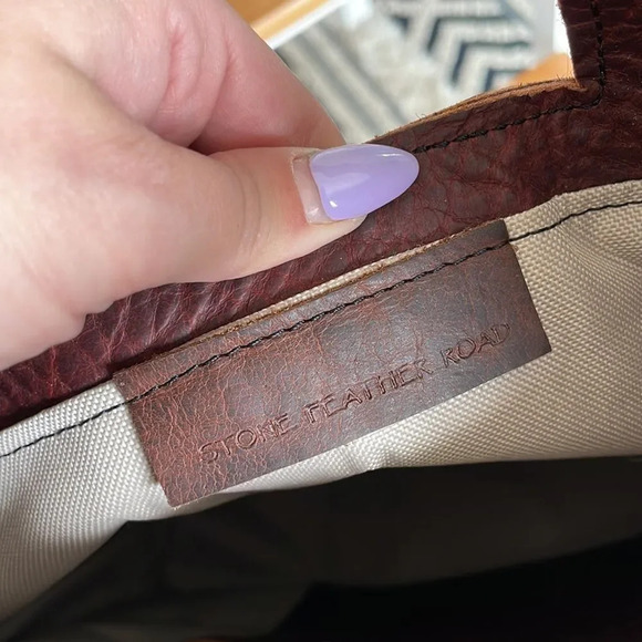 Stone Feather Road Custom Cowhide Leather Bantam Bag - Picture 7 of 9